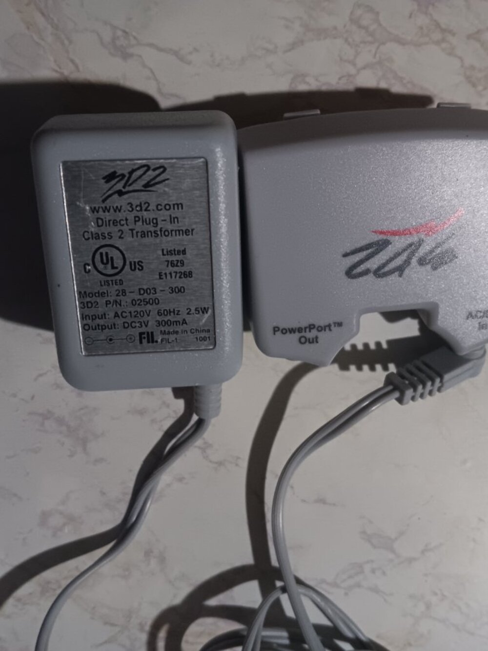 Gameboy Advance Power Cord 3D2 AC Adapter Cable